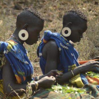 Girls gathering wild edible leaves called kinnoi
